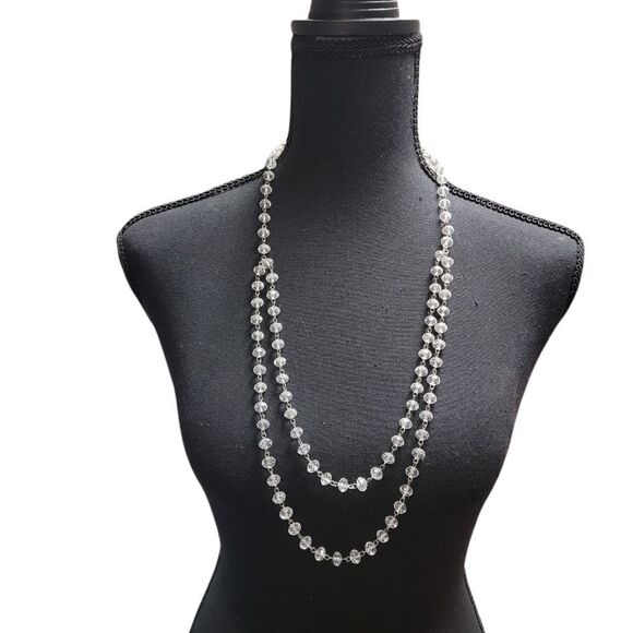 Crystal Faceted Necklace and two pairs dangle earrings from The Shop - Picture 2 of 10